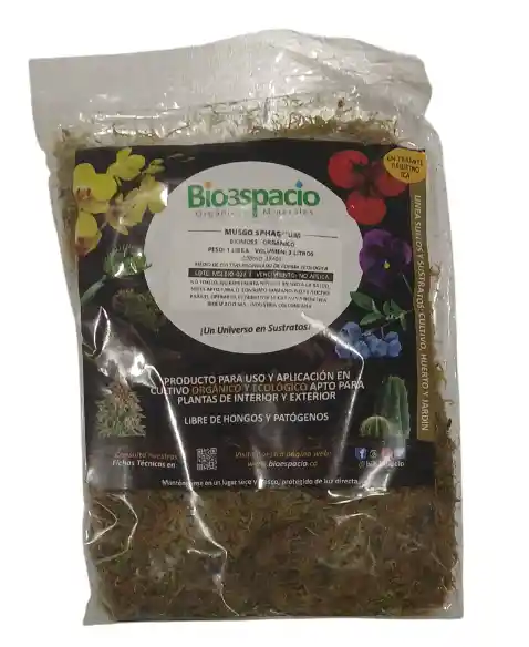 Musgo Sphagnum Deshidratado 1 Kilo