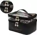 Estuche De Almacenamiento De Maquillaje Con Dos Compartimentos Separados