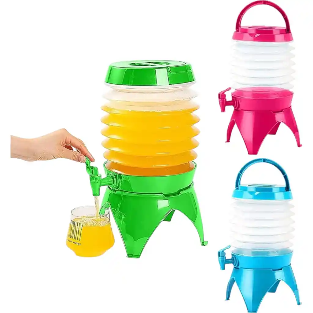 Botellon Plegable Con Llave Para Liquidos Fríos Y Portátil