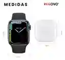 Reloj Watch 8 Sport Gr88 Doble Pulso Imán Negro Con Audifono Innovo Tech