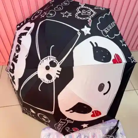 Sombrilla Negra Kuromi