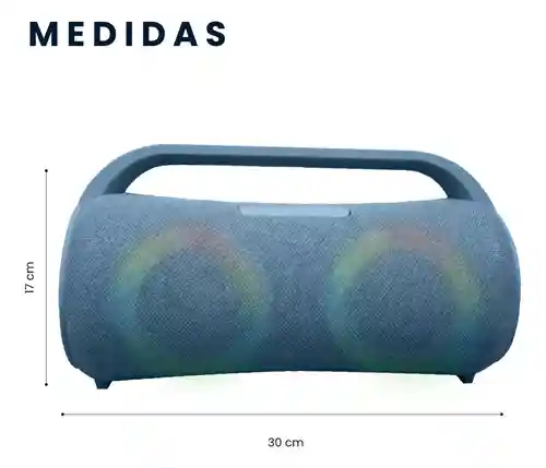 Parlante De Sonido B27 Luz Rgb Wireless Azul Bluetooth Portátil Innovo Tech