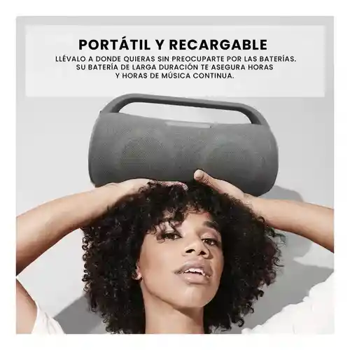 Parlante De Sonido Wireless B27 Gris Bluetooth Portátil Luz Rgb Innovo Tech