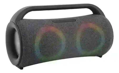 Parlante De Sonido Wireless B27 Gris Bluetooth Portátil Luz Rgb Innovo Tech
