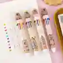 Lapicero Multiminas 10 Colores Capiras - Chigüiros