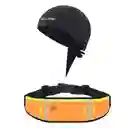 Combo Gorro Para Casco Ciclismo Y Canguro Runing Deportivo Naranja