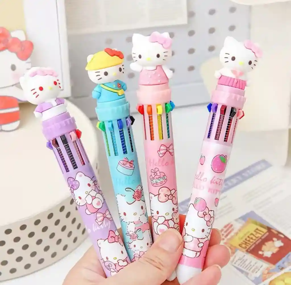 Lapicero Multiminas 10 Colores Hello Kitty