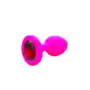 Plug Anal Silicona Talla S Fucsia Joya Roja