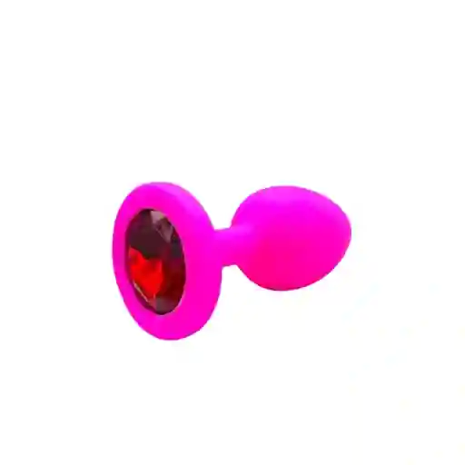 Plug Anal Silicona Talla S Fucsia Joya Roja