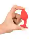 Plug Anal Silicona Talla S Rojo Joya Roja
