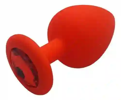 Plug Anal Silicona Talla S Rojo Joya Roja