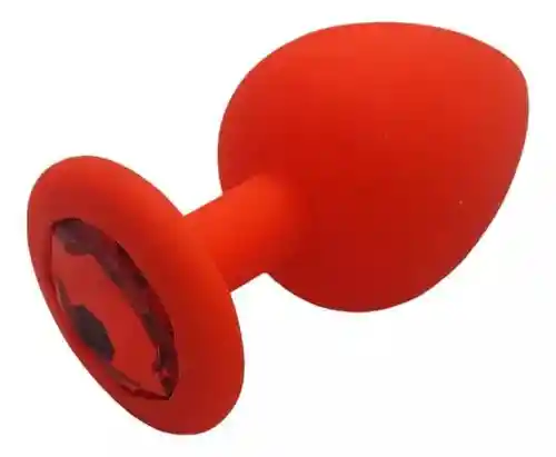 Plug Anal Silicona Talla S Rojo Joya Roja