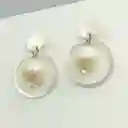 Aretes De Plata Y Perlas