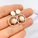 Aretes De Plata Y Perlas