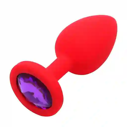 Plug Anal Silicona Talla S Rojo Joya Morada