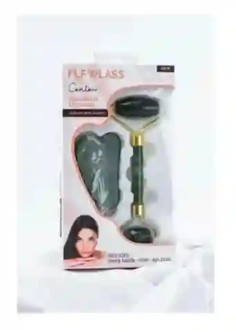 Kit Masajeador Rodillo Hade + Piedra Guasha