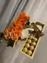 Caja Madera Con Rosas Y Chocolantes Perfecto Para El Dia De Madres- Regalo* Sorpresas- Dia Madre-regalo Madres-cumpleaños-anchetas-desayunos