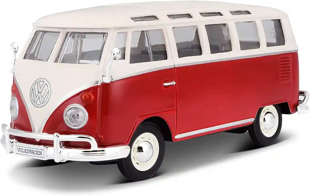 Carro A Escala 1:25 Volkswagen Van Samba Para Ensamblar
