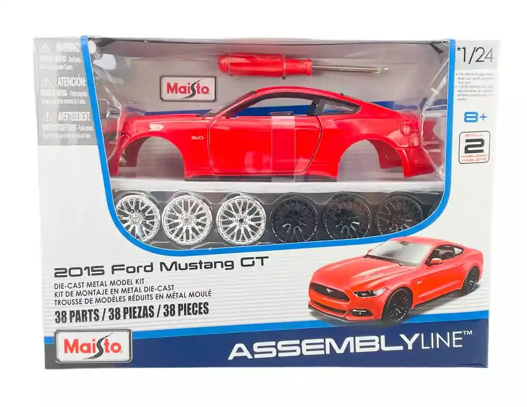 Carro A Escala 1:24 Ford Mustang Para Ensamblar Maisto