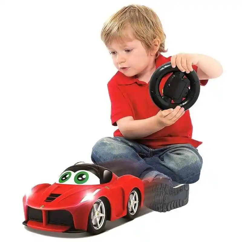 Carro Interactivo A Control Remoto Ferrari Timón Para Niños