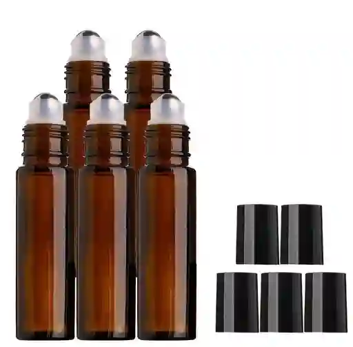 Dispensador Rollon Frasco X5 Probador Bola Aplicador Perfumes En Acero 10ml