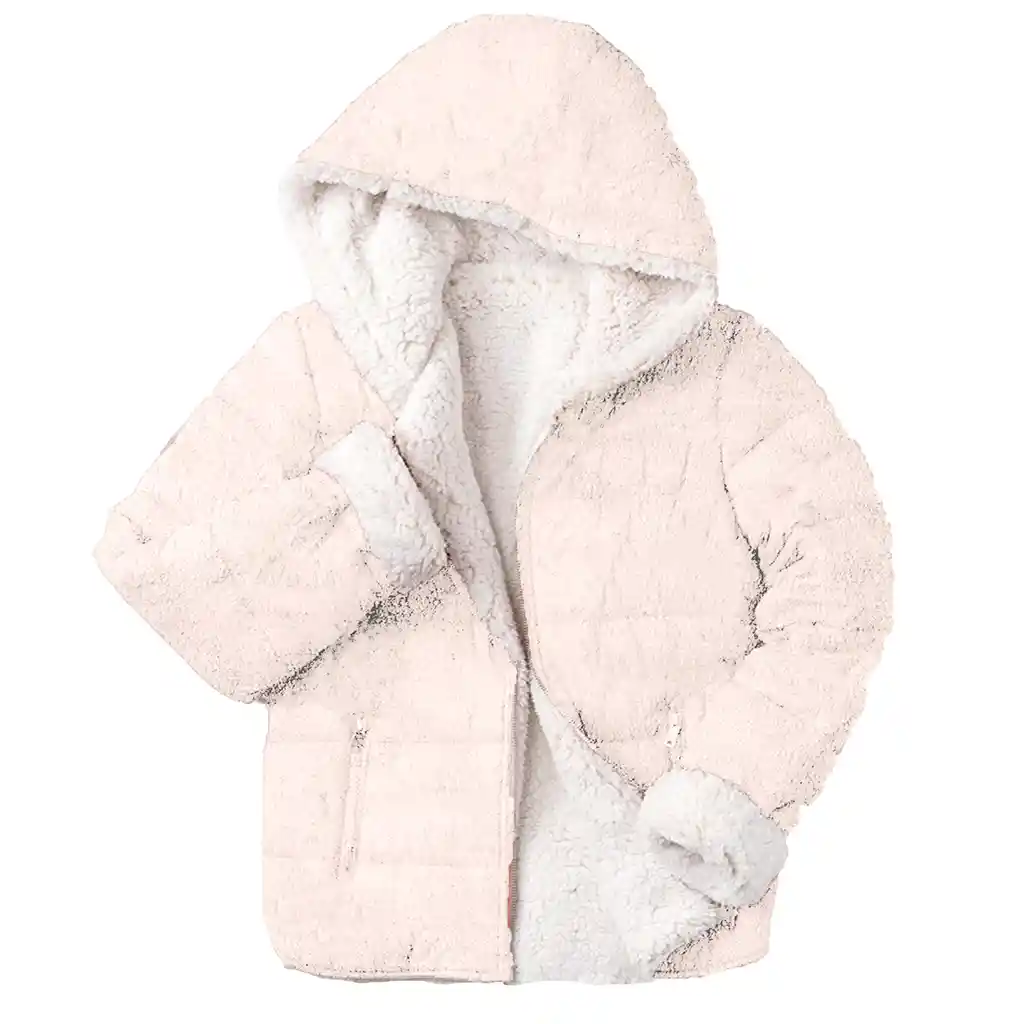 Chaqueta Ovejera Mujer Niña Peluche Acolchada