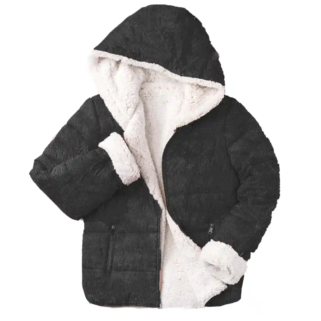 Chaqueta Ovejera Mujer Niña Peluche Acolchada