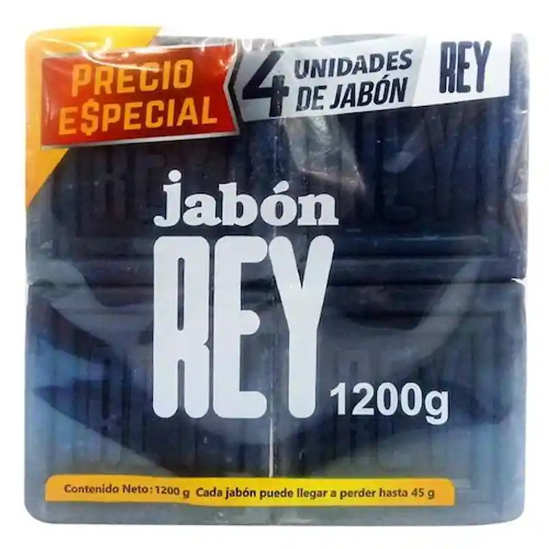 Jabon Rey En Barra X 4 Unidades