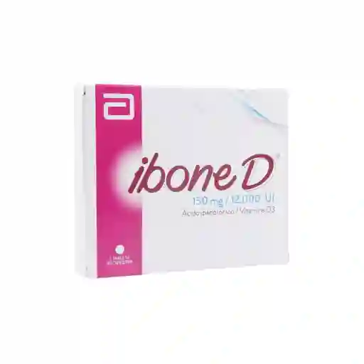 Ibone D 150 Mg/12.000 Ui Acidoibandrónico/vitamina D3 1 Tableta Recubierta