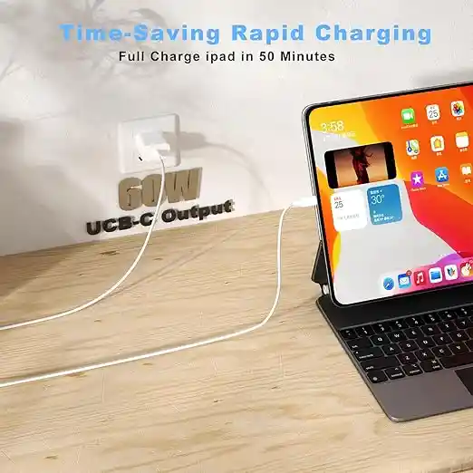 Tipo C Tipo C Cable 3 Metros Carga Rápida Iphone 15 16 Ipad Samsung Usb Universal