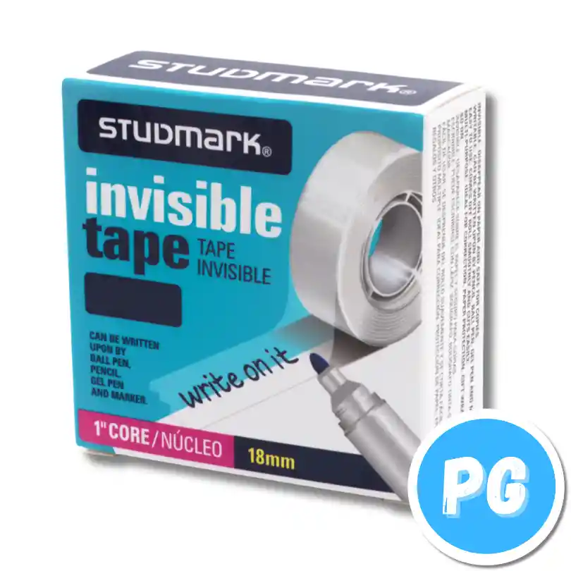 Cinta Studmark Invisible 18mm X25 Metros - Especial Para Billetes