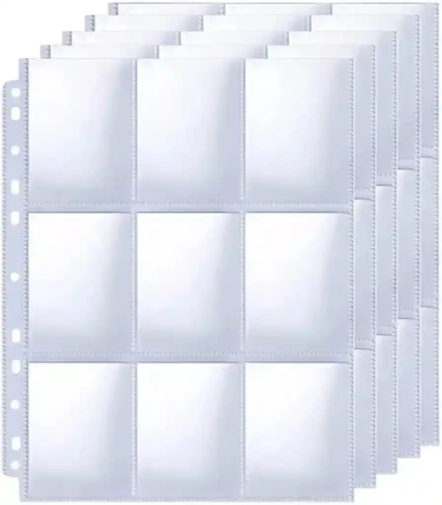 Hojas Protectoras X9 Yugioh! Magic Pokémon Bolsillos X10