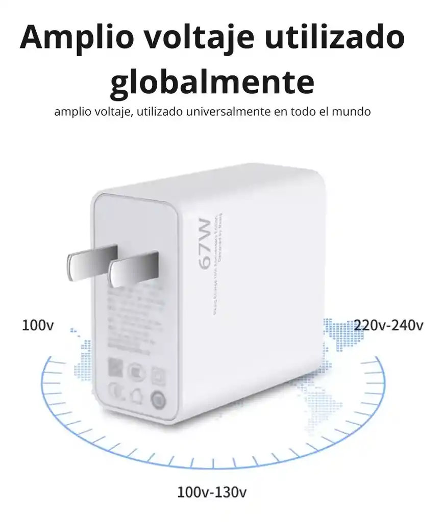 Cargador Original Xiaomi Carga Rápida Mi Turbo Original 67w