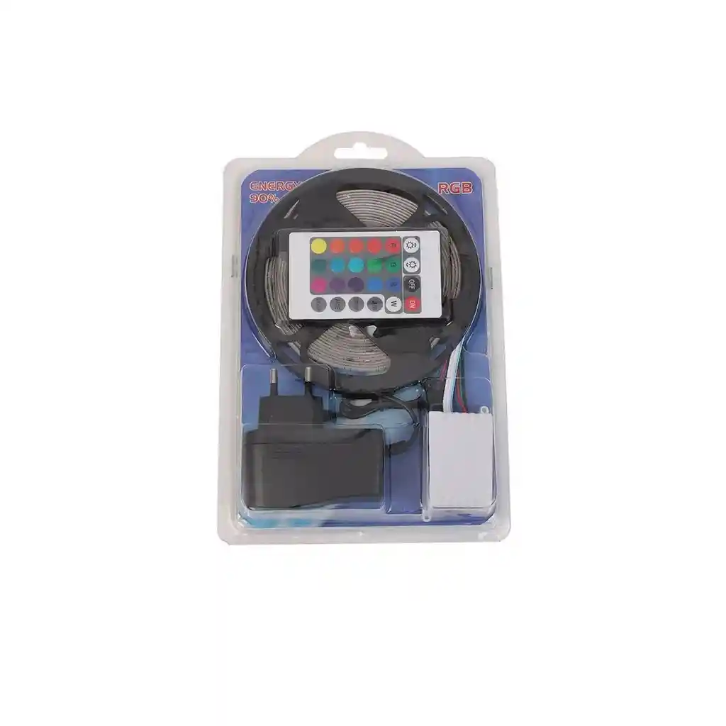 Cinta Tira Luz Led Rgb De 5 Mettros Con Contro
