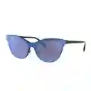 Gafas De Sol Ray Ban Blaze Eye Cat Rb3580n 153/7v Color Azul Talla 43mm