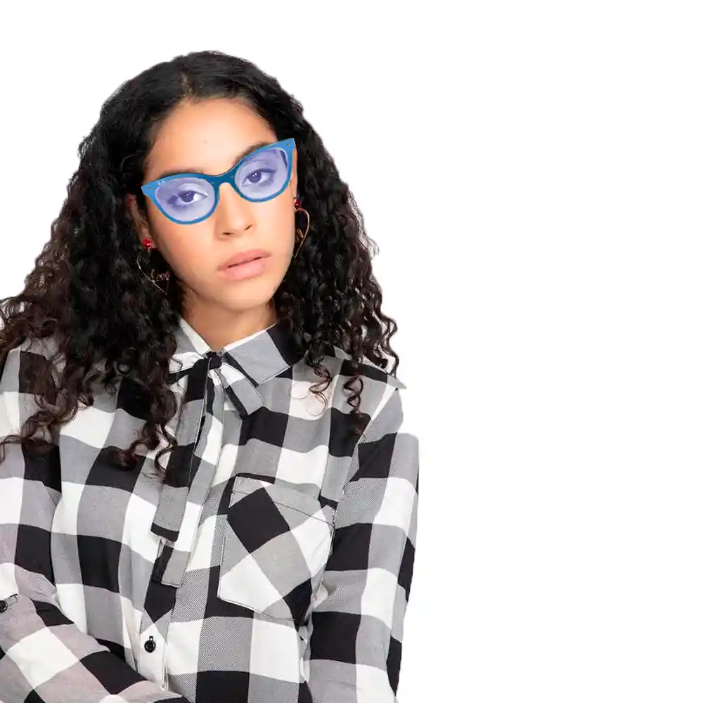 Gafas De Sol Ray Ban Blaze Eye Cat Rb3580n 153/7v Color Azul Talla 43mm
