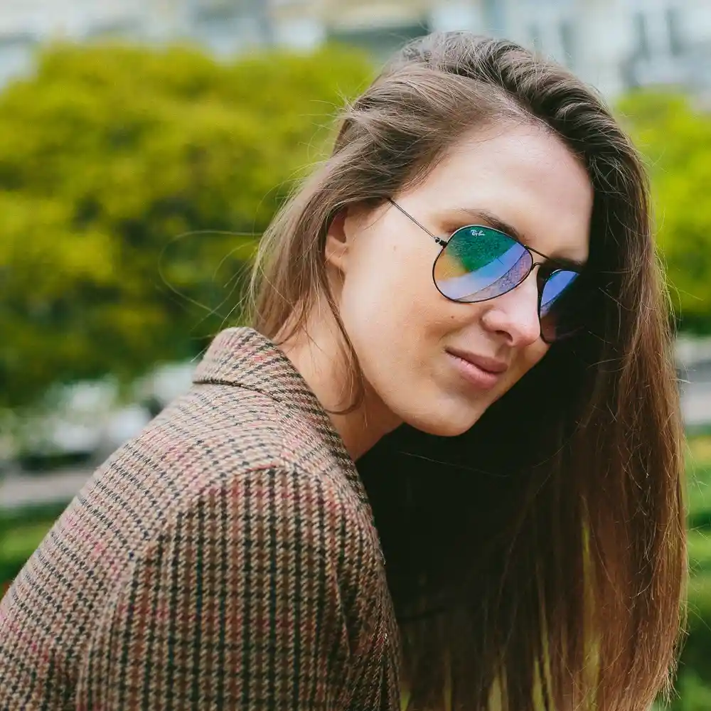 Gafas De Sol Ray Ban Aviador Rb3025 002/40 Color Celeste Talla 58mm