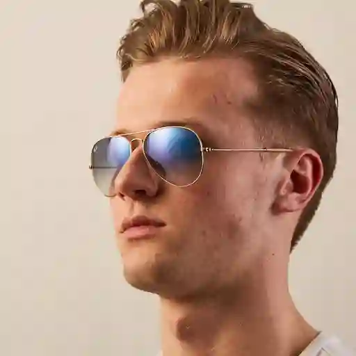 Gafas De Sol Ray Ban Aviador Degrade Rb3025 001/3f Color Azul Talla 58mm