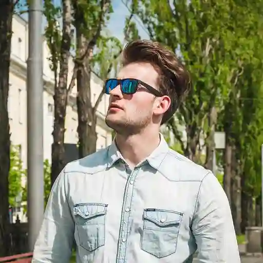 Gafas De Sol Ray Ban Wayfarer Justin Rb4165 622/55 Color Celeste Talla 54mm