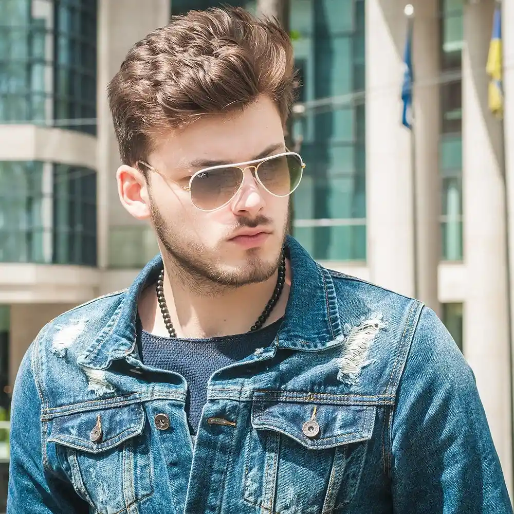 Gafas De Sol Ray Ban Aviador Full Color Rb3025jm 146/32 Color Blanco Talla 58mm