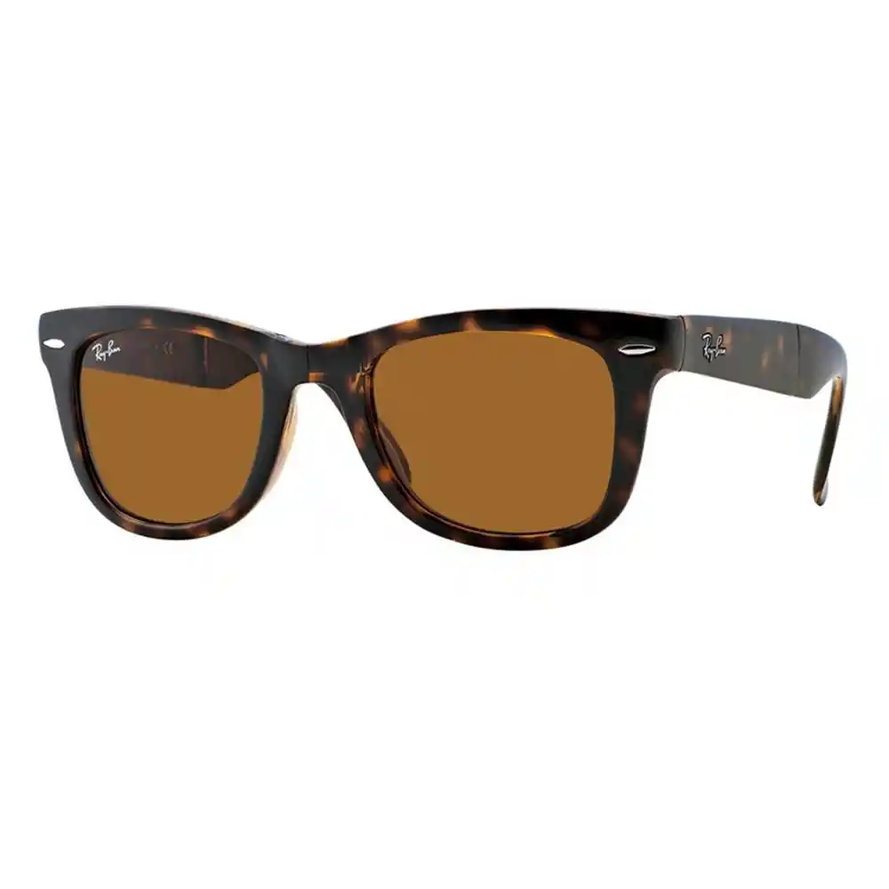Gafas De Sol Ray Ban Wayfarer Fold Rb4105 710 Color Marron Habana Talla 50mm