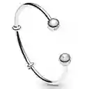 Pulsera Brazalete Pandora Diseño Abierto De Esferas 596477 Plata 925 - 18cm