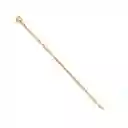Pulsera Brazalete Pandora Cadena Con Oro Liso 18k 567107 Plata 925 - 18cm