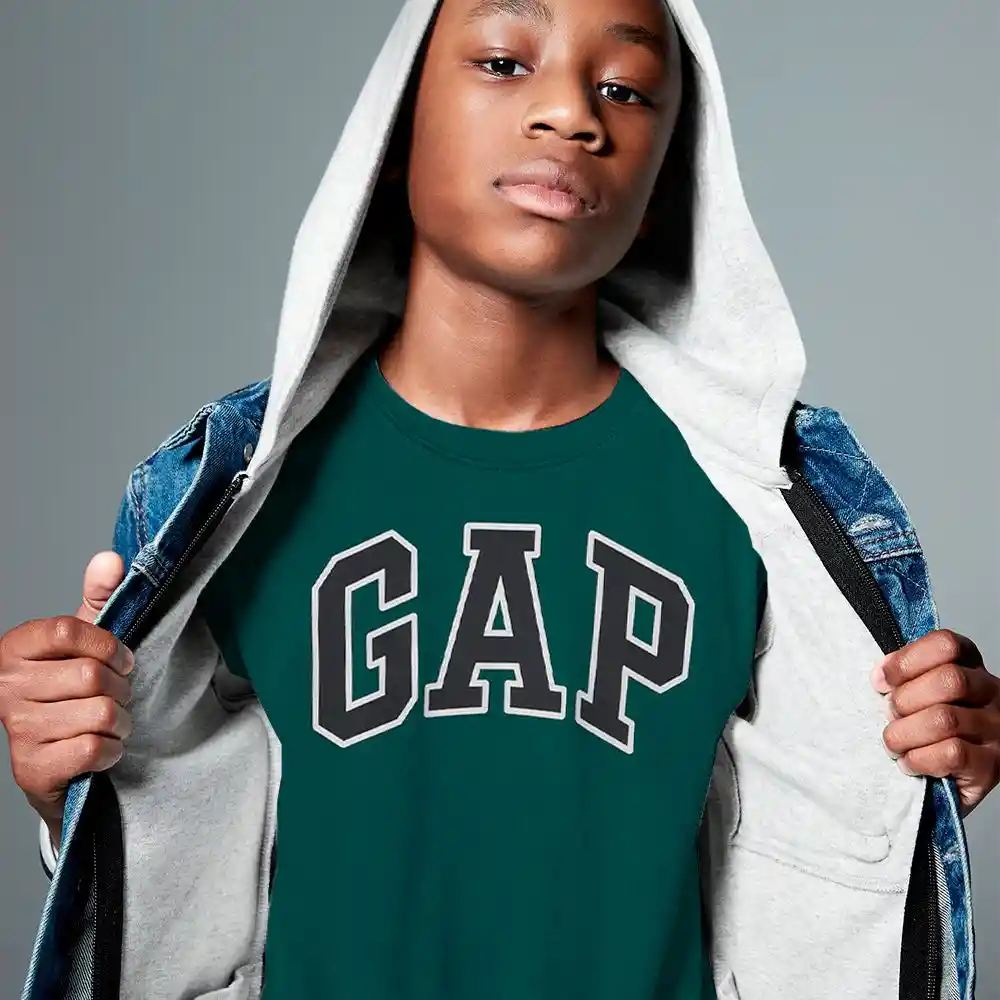 Camiseta Gap Original Para Bebe Color Verde Talla 4