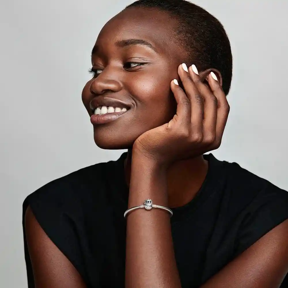 Pulsera Brazalete Pandora Con Figura De Stitch 591683c01-19 Plata 925 - 18cm