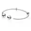 Pulsera Brazalete Pandora Diseño Abierto De Esferas 596477 Plata 925 - 18cm