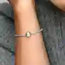 Pulsera Brazalete Pandora Malla De Plata Con Cierre 596543 Plata 925 - 18cm