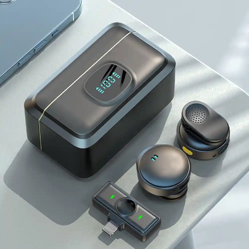 Micrófono Inalámbrico De Solapa Con Anc Para Iphone, Android