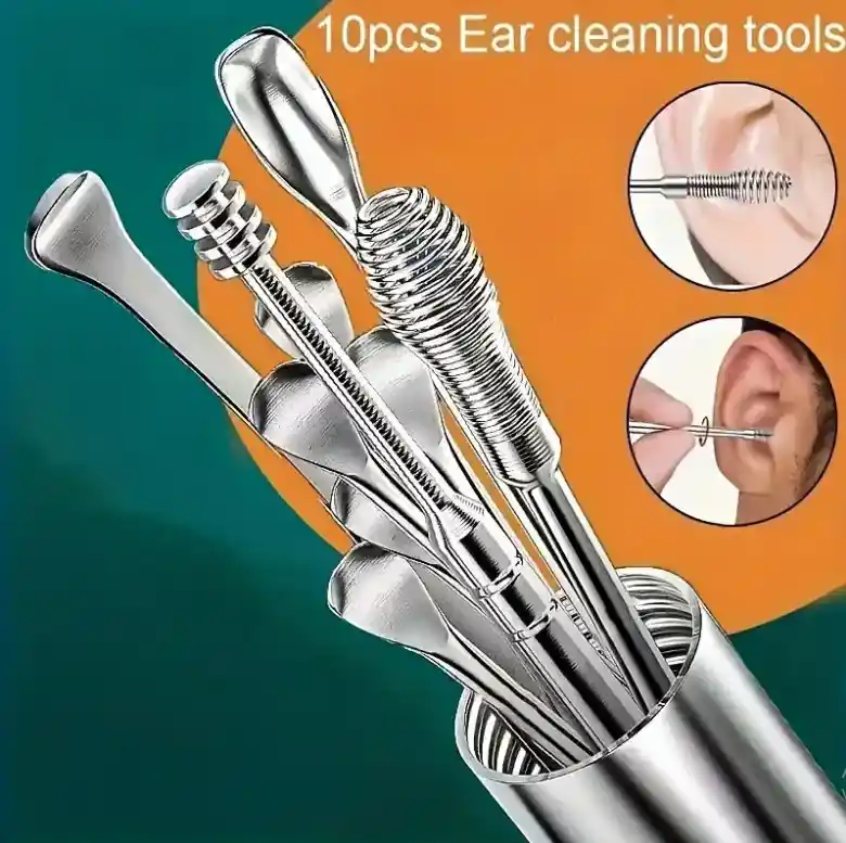Herramientas De Acero Inoxidable Para Cuidado Limpieza De Cera De Oídos