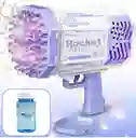 Maquina Pistola Para Burbujas Eléctrica Juguete Para Niños Morada O Rosa